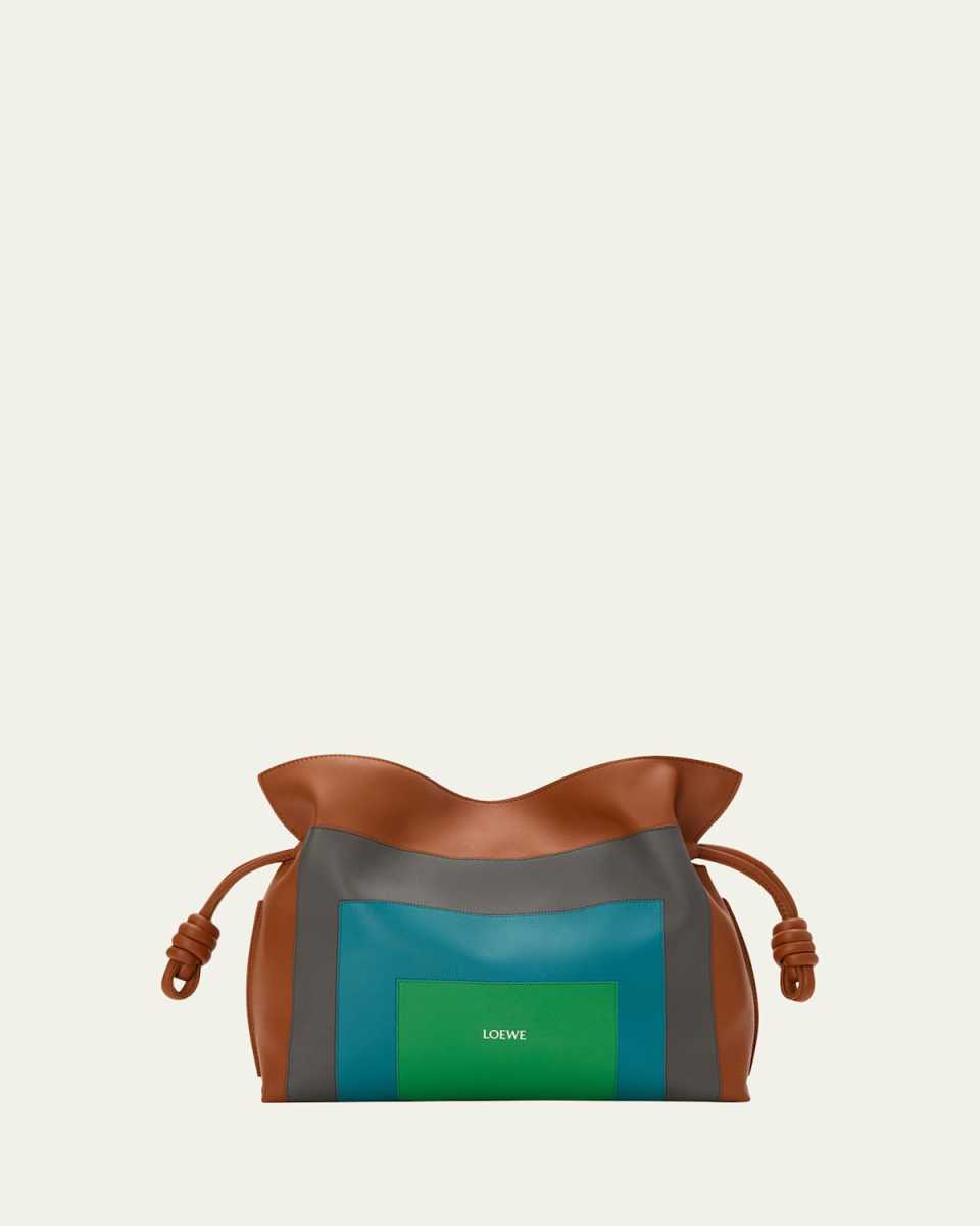 x Albers Flamenco Medium Clutch Bag in Nappa Leather